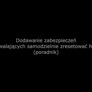 Dodawanie zabezpieczeń pozwalających samodzielnie zresetować hasło