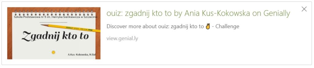 Quiz- Zgadnij kto to