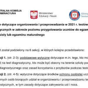 Wytyczne dotyczące organizowania i przeprowadzania w 2021 r