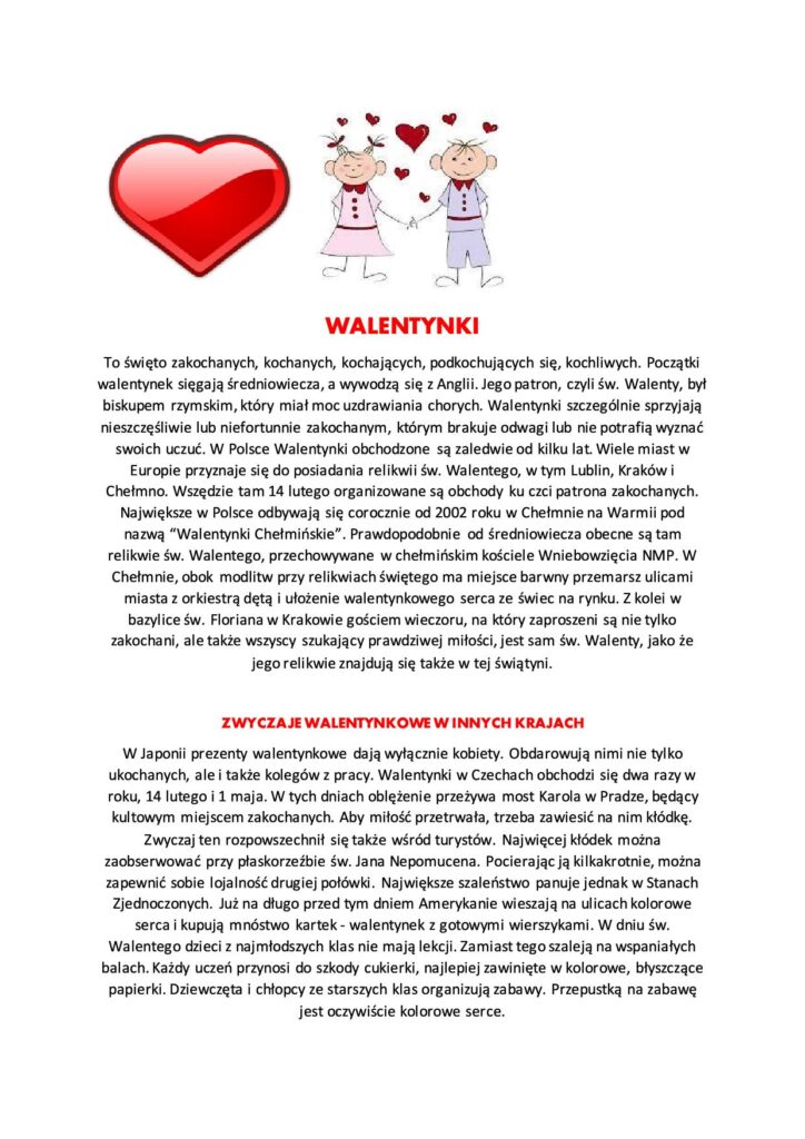 Samorząd – Walentynki