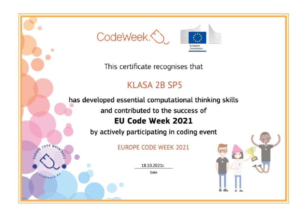 Europe Code Week w klasie 2b