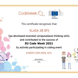 Europe Code Week w klasie 2b