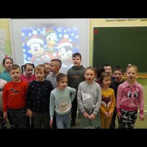 Klasa 1b w piosence „Jingle bells”