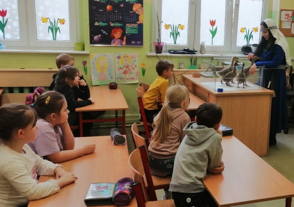 Nietypowe spotkanie w klasie 1b