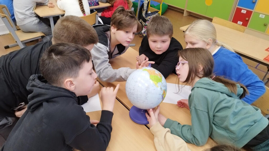 Lekcja geografii w 3a