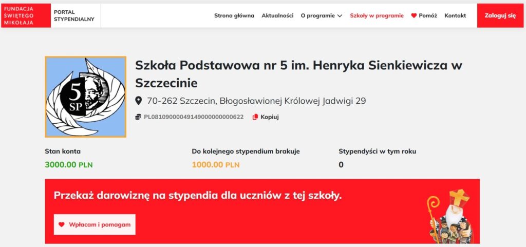 Stypendia św. Mikołaja w naszej szkole