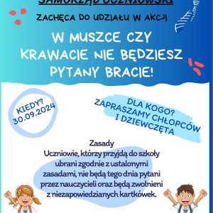 Samorząd Uczniowski zachęca do akcji