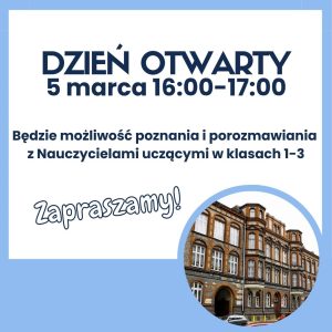 Zapraszamy na Dzień otwarty w SP5!