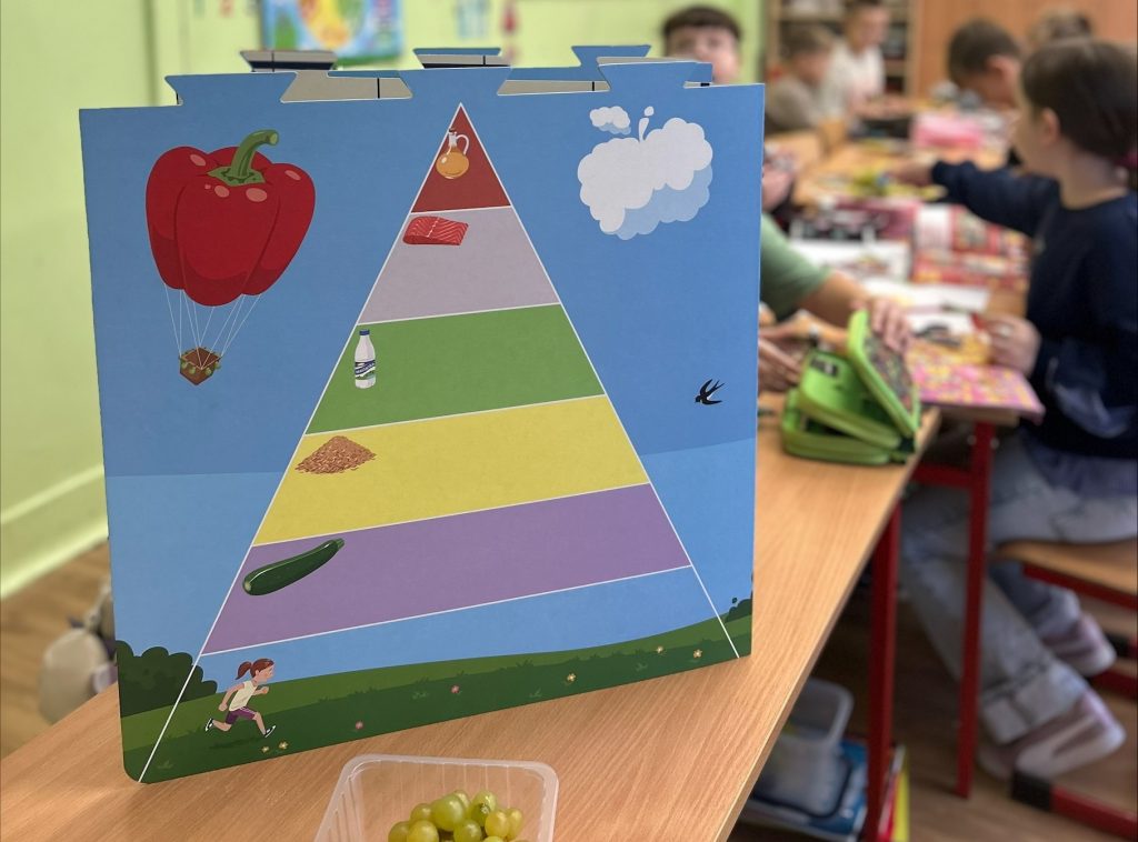 🥦 Zdrowe odżywianie – lekcja pełna wiedzy i współpracy w klasie 2b 🍎